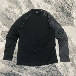 Men's Nike Dri-Fit Miler Long Sleeve Running Gym Top Black Sz Medium